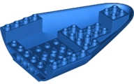 Aircraft Fuselage Curved Forward 8 x 12 x 2 Bottom in Blue