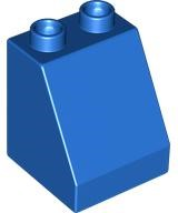 Duplo Brick 2 x 2 x 2 Slope in Blue