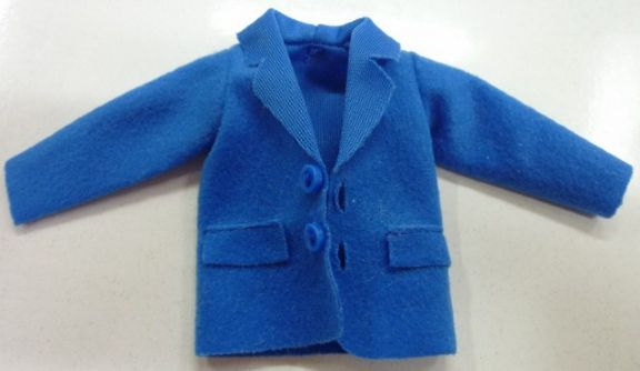 Scala, Jacket with 2 Flap Pockets, 2 Buttons and Collar in Blue
