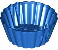 Cup Cake Form 8 x 8 x 3 in Blue