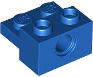 Technic Brick Special 1 x 2 with Pin Hole and 1 x 2 Plate in Blue