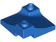 Brick Curved, Internal Double, 3 x 3 with 1/3 Inverted Cutout, Corner in Blue