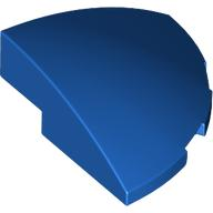 Brick Round Corner, Curved 3 x 3 x 1 Quarter Circle in Blue