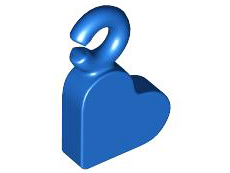 Pendant, Heart in Blue