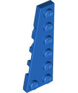 Wedge Plate 6 x 2 Left in Blue