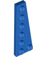 Wedge Plate 6 x 2 Right in Blue
