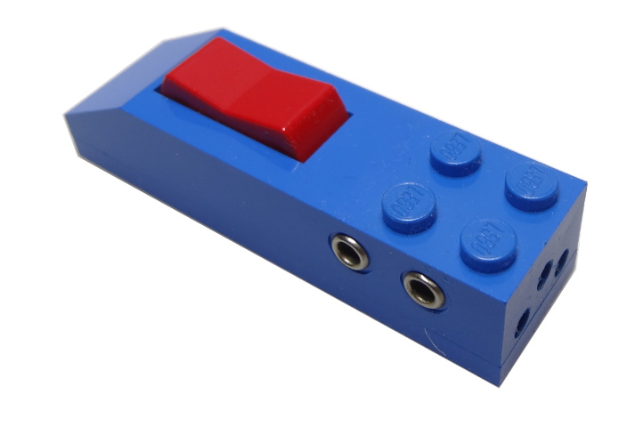 Train Track 12V Switch Button in Blue