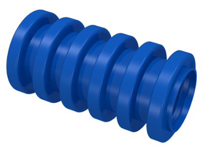 Hose, Ribbed 7mm D. 2L / 1.6cm in Blue