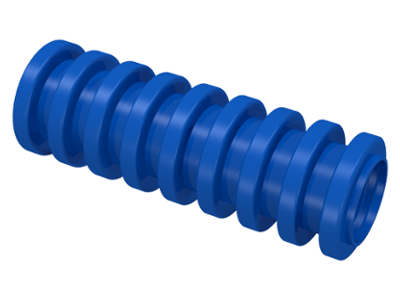 Hose, Ribbed 7mm D. 3L / 2.4cm in Blue