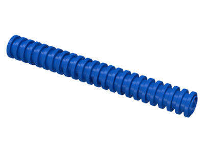 Hose, Ribbed 7mm D. 8L / 6.4cm in Blue