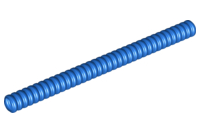 Hose, Ribbed 7mm D. 12L / 9.6cm in Blue