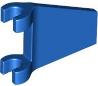 Flag 2 x 2 Trapezoid with Flared Area between Clips in Blue