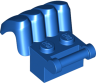 Brick Special 1 x 2 with Bar, Hand with 4 Fingers in Blue