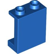 Panel 1 x 2 x 2 [Side Supports / Hollow Studs] in Blue