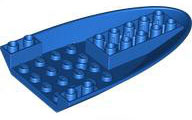 Aircraft Fuselage Curved Forward 6 x 10 Bottom in Blue
