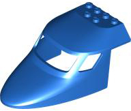 Aircraft Fuselage Curved Forward 6 x 10 Top in Blue