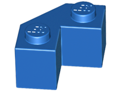 Brick Wedged 2 x 2 Facet in Blue