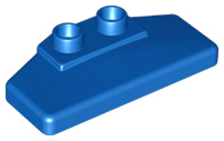 Duplo Rear Spoiler 2 x 4 x 1 / 2 [Plain] in Blue
