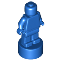 Minifig Trophy Statuette in Blue