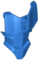 Large Figure Torso Cover, Armour with 2 Chest Holes and Ball Joint Socket in Blue