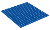 Plate 16 x 16 in Blue