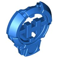 Large Figure Chest Badge with 'H' Hero Factory Logo Design in Blue