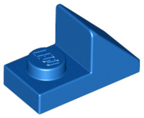 Brick Sloped 45° 2 x 1 with 2/3 Cutout [Original Version] in Blue