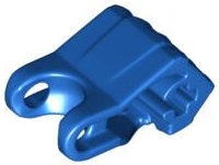 Large Figure Hand, Fist with Axle Hole, 4 Fingers in Blue
