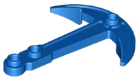 Boat, Anchor - Two Top Holes in Blue