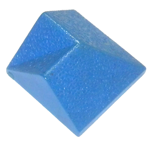Brick Sloped 45° 2 x 2 Double Convex / Double Concave in Blue