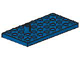 Plate Special 4 x 8 with Trailer Hitch Pin in Blue