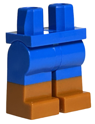 Benen in blauw