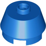 Brick Round 2 x 2 Truncated Cone in Blue