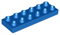Duplo Plate 2 x 6 in Blue