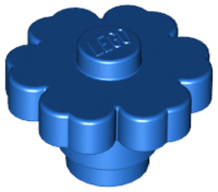 Plant, Flower 2 x 2 - Round [Solid Stud] in Blue