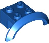 Wheel Arch, Mudguard 4 x 2 1/2 x 1 in Blue