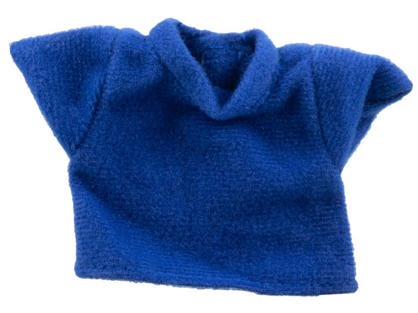 Duplo T-Shirt (Velveteen Fabric) in Blue