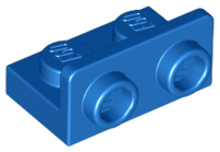 Bracket 1 x 2 - 1 x 2 Inverted in Blue