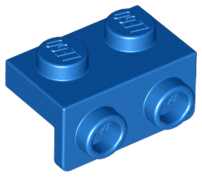 Bracket 1 x 2 - 1 x 2 in Blue