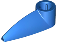 Technic Tooth 1 x 3 with Axle Hole [Hollow Underside] in Blue