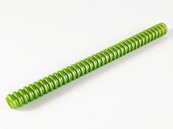 Hose, Ribbed 7mm D. 12L / 9.6cm in Metallic Green