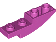Brick Curved Inverted 4 x 1 in Magenta