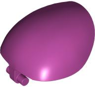 Large Figure Shoulder Cover, Armor, Round, Smooth with Bar in Magenta