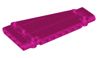 Technic Panel 5 x 11 x 1 Tapered in Magenta