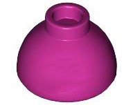 Brick Round 1.5 x 1.5 Dome Top [Plain] in Magenta