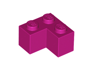 Brick 2 x 2 Corner in Magenta
