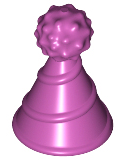 Headwear Accessory Hat with Small Pin, Clown / Party with Pin in Magenta