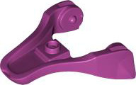 Creature Body Part, Dragon Head Lower Jaw with 1 Stud in Magenta