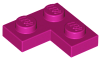 Plate 2 x 2 Corner in Magenta