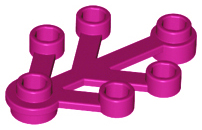 Plant, Leaves 4 x 3 in Magenta